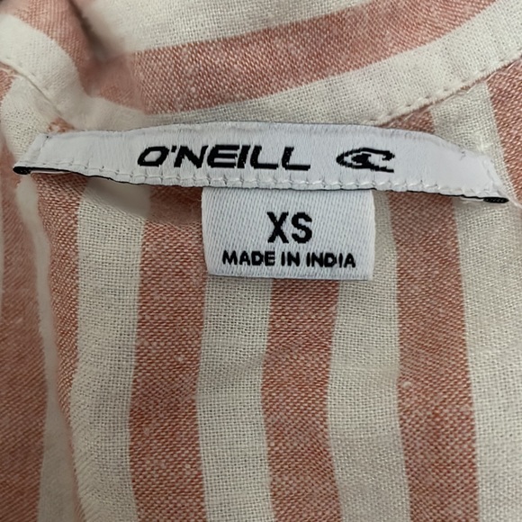 O’Neill red stripe wrap dress , beach cover - Picture 7 of 11